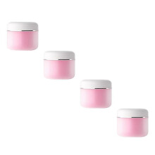 PP Cream Bottles Cosmetics Container for Storage Use 4Pcs Pink Set
