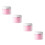 PP Cream Bottles Cosmetics Container for Storage Use 4Pcs Pink Set 1