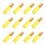 Roll-on Bottles Glass Empty Bottles for Storage 12Pcs Yellow Refillable 1