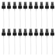 20Pcs Portable Spary Bottle Pump Perfume Spray Head Mist Sprayer Replacement Spray Head Black (20 Caliber)