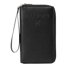 Multi-Function Passport Holder with Phone Pocket – Compatible with iPhone & Android, Holds Cards, Cash, Boarding Passes