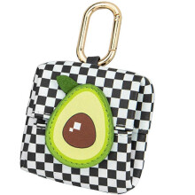 Heart-Shaped Storage Pouch Cartoon Headphone Bag With Hook For Students Office Travel Waterproof Lightweight 1Pack