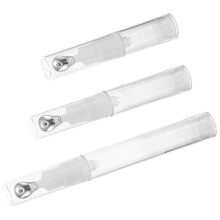3pcs Airless Pumps Bottles Eye Gel Cream Container Flat Applicator Eye Cream Lip Gloss Airless Pumps Travel Bottles With Metal Massage Tip Head 5ML 10