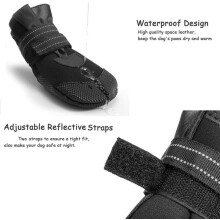 Qianli - 2 pares de botas de segurança para cães com solado macio e antiderrapante.