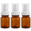 Essential Oil Empty Pump Bottles for Storage Use 3Pcs Brown Cosmetic Bottles 1