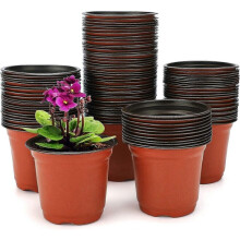 100 pots Ă fleurs en plastique souple de 10 cm