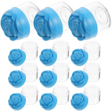 Refillable Cream Jars Rose Flower Shape Facial Cream Container for Storage 12Pcs