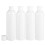 Plastic Storage Bottles Flip Cap Holders for Storage 4Pcs White Gel Container Set 1