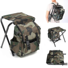 2-in-1 Outdoor-Angelstuhl, faltbarer Rucksack