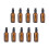 Brown Perfume Spray Bottle Empty Sprayer for Storage Use 10Pcs Pack 1