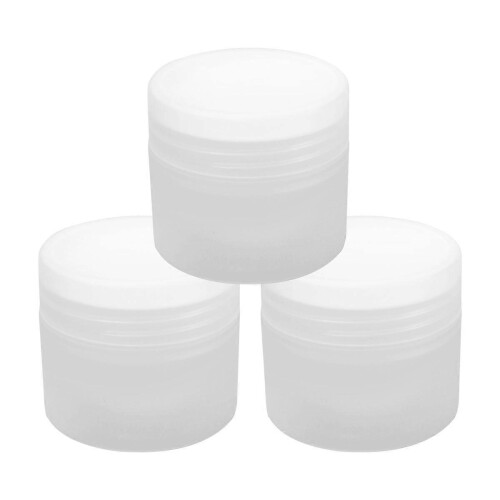 Empty Cream Jar Portable Cosmetic Container for Travel Use 3Pcs