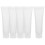 Refillable Bottles Travel Storage Container for Shampoo 5Pcs Set White 1