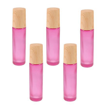 5Pcs Glass Vial Roller Ball Bottle for Holding Liquid in Pink Color