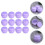 Plastic Mushroom Shape Cream Jar for Cosmetics Storage 15Pcs 2