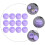 Plastic Mushroom Shape Cream Jar for Cosmetics Storage 15Pcs 3