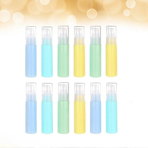 Lotion Bottle Travel Container for Storage Use 12Pcs Assorted Color Small Bottles