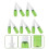 Nasal Spray Bottle Refillable for Storage 15Pcs Durable Green Sub Containers 2