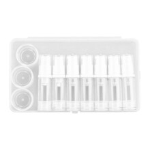 Clear Empty Refillable Airless Vacuum Pump Cream Lotion and Spray Portable Bottle Set Sample Packing for Toiletries 10ml