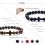 Bracciale elastico con croce di pietra lavica, 5 pezzi 2