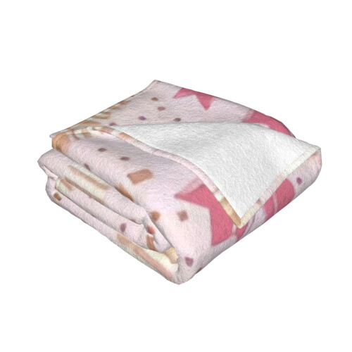 Julefleece-teppe, mykt og koselig, 122 x 102 cm 1