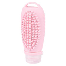 Silicone Refillable Shampoo Dispenser Bottle for Storage 100Ml Pink Travel