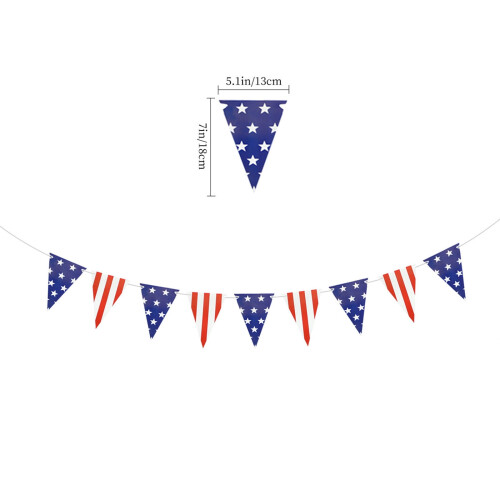 Leques e serpentinas de papel com a bandeira dos EUA para eventos patrióticos. 2
