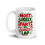 Familie bijpassende kerstmok wit 440 ml 2