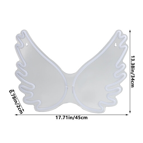 LED jule neonlys engel ornament indendørs dekoration 2