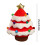 Almofada em formato de árvore de Natal com capa, almofada festiva (1 peça) 3
