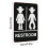 Cowboy-Badezimmer-Blechschild, 8 x 12 Zoll 3
