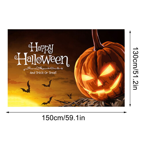 Tapisserie décorative d'Halloween 150 x 130 cm 1