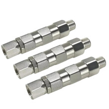 360 1/4-Inch High Pressure Airless Spray Hose Swivel Joint with Filter for Spray Pipe Connector Accessories 3pcs