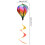 Heißluftballon-Windspiel als Gartendekoration 3