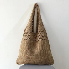 Gewebte Damen-Schultertaschen, Designer-Strickkörbe für Damen