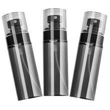 3pcs Empty Spray Lotion Bottles for Travel Made of Durable PET Material Black Color