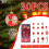Julebåndspynt assorterede former 30 dele 3