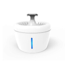 Filtro per l'acqua a LED da 2,5 litri con indicatore di livello, ideale per animali domestici.