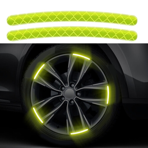 Scratch Resistant Car Rim Stickers for Safety 2