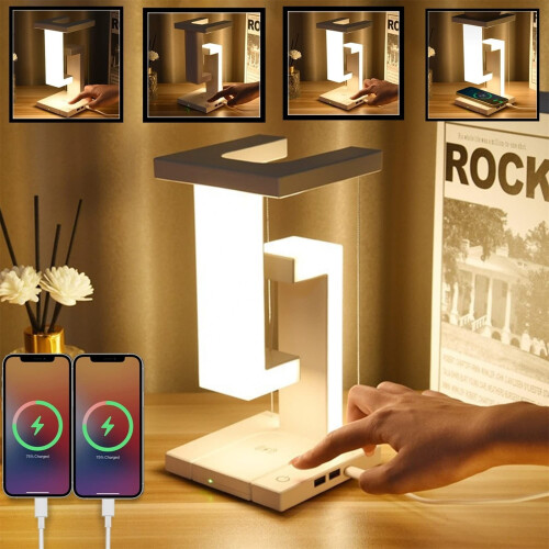 Lâmpada levitante com carregamento sem fio e 3 modos de iluminação. 1