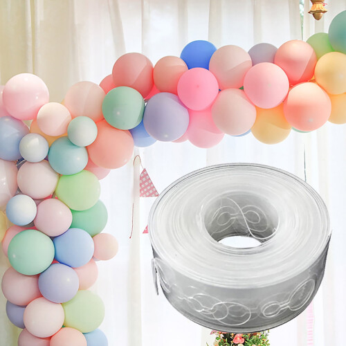 Ballonschnur, transparente Kunststoffrolle, 5 m, 110 Löcher 1