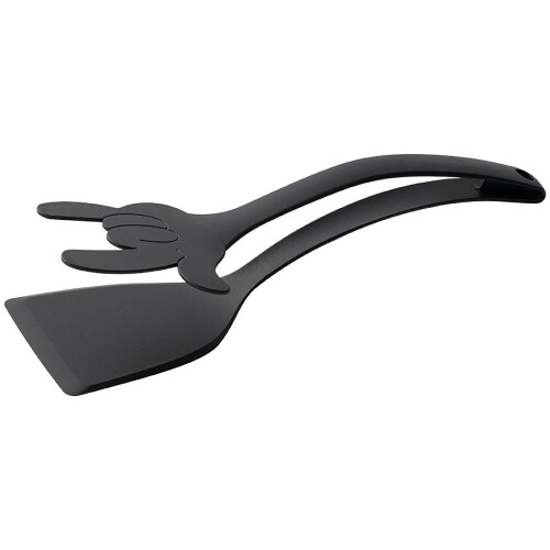 Non-stick stål stegespatel med dobbeltsidet klips 1