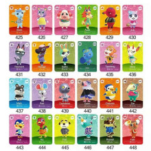 Game Animals Crossing New Horizons Amiibo Card Ankha Marshal Maple for Switch 3DS Game Set Mini NFC Cards Series 5 Multicolor