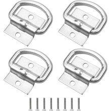 Conjunto de 4 cintas de amarração com argolas em D para caminhão
