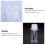 Travel Bottle for Makeup Remover Press Pump for Storage 4Pcs White Plastic 1