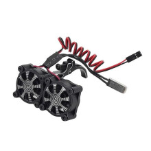 Dissipador de calor com ventilador duplo para motor de 36 mm, para