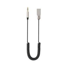Car 6.0 Audio Receiver 3.5mm Wireless Audio Adapter Isolation Chip Built-in Mic Supports BT Hands-Free Calling