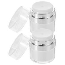Lotion Jar Plastic Cream Jar for Storage 2Pcs Transparent Cosmetic Containers