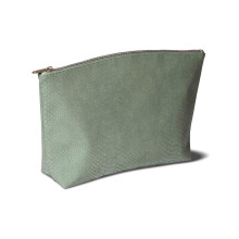 Large Travel Pouch, Sage Faux Snake, 1 Ea