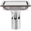 Siphon de sol carré de 110 mm en acier inoxydable 304 1