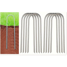 Pinos de ancoragem para tenda em aço galvanizado em forma de V, 11 polegadas.